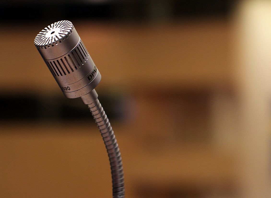 Foto eines Mikrofons