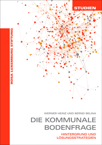 Titelbild einer Broschüre mit dem Titel "Die kommunale Bodenfrage"